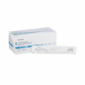 APPLICATOR, COTTON TIPPED STR 6" (1PK 100PK/BX 10BX/CS)