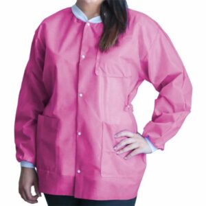 COAT, LAB FITME BUBBLEGUM PNK MED (10/BG 5BG/CS)