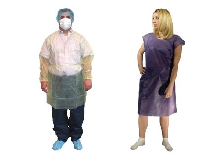 GOWN, IMPERVIOUS ISOLATION YLW(10/BG 5 BG/CS)