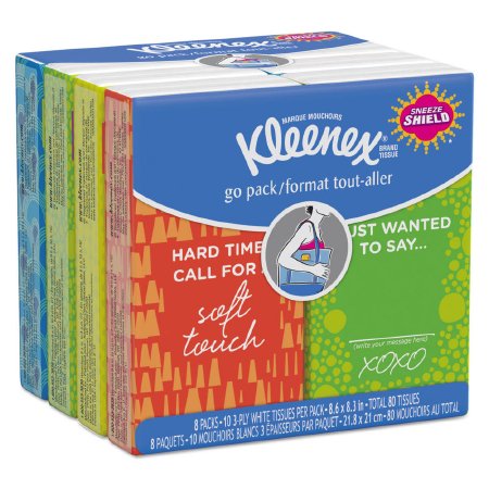 TISSUE, FACIAL WHT (10/PK 8PK/BG 12BG/CS)