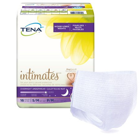 UNDERWEAR, OVERNIGHT TENA FML MED (16/BG 4BG/CS