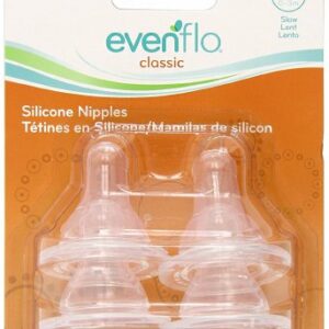 NIPPLE, SLOW FLOW CLASSIC SIL 4PK (36/CS)