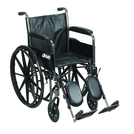 WHEELCHAIR, SILVERSPORT DESK ARMS ELEVATED LEGREST 16" D/S