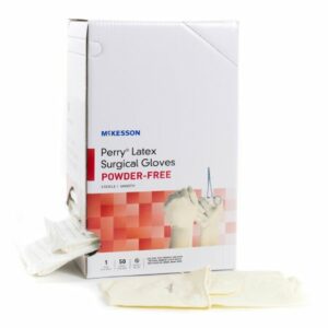 GLOVE, SURG LTX 5.5 STR2 SMTH (50PR/BX 4BX/CS)