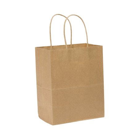 BAG, PAPER KRAFT W/HNDL NAT 8"X4.5"X10.25" (250/CS)