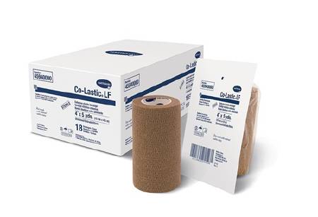 BANDAGE, CO-LASTIC SLF-ADHRNT STR TAN 4"X5YDS (18/CS)