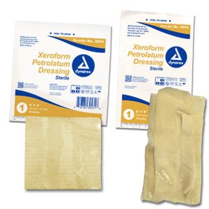 DRESSING, GAUZE XEROFORM 4"X4"(25/BX 4BX/CS)