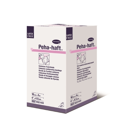 BANDAGE, GAUZE COHESIVE PEHA-HAFT LF 4"X4 (140/CS)