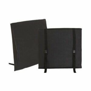 CUSHION, BACK LUMBAR W/ADJ STRAP/BCKL/NYLON CVR 16"X17"