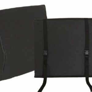 CUSHION, BACK LUMBAR W/ADJ STRAP/BCKL NYLON CVR 20"X19"