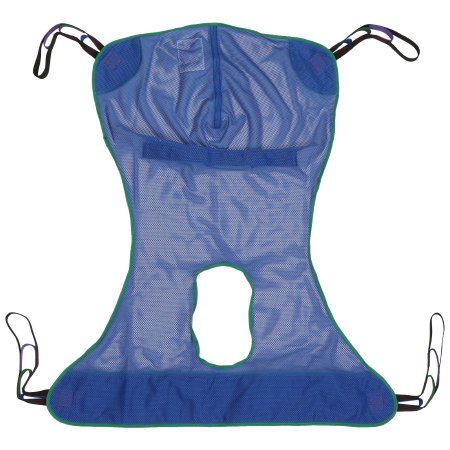 SLING, PT LIFTFULL BODY COMMODE MESH LG 600LB (12/CS)