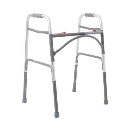 WALKER, FOLDING STEEL W/O WHEELS HVY DUTY ADLT 500LB (2/CS)