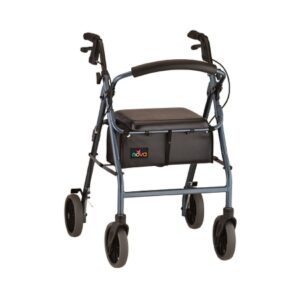 WALKER, ROLLING ZOOM W/HND BRAKE BLU (1/CS)