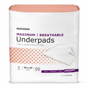 UNDERPAD, MAX ABSRB 30"X36" (5/BG 14BG/CS)