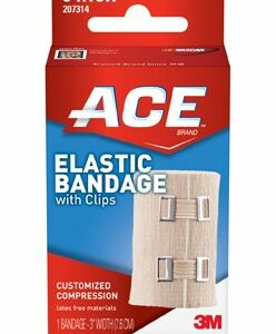 BANDGE, ELAS ACE COMPRESSION 3" W/CLIP (72/BX)
