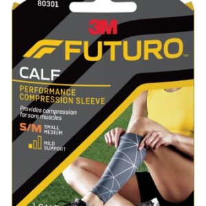 CALF SLEEVE, COMPRESSION PERFORMANCE GRY SM/MED (12/BX)