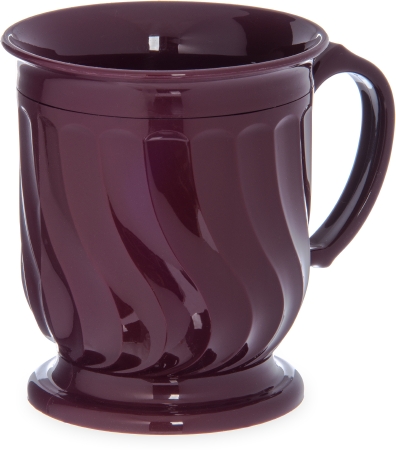 MUG, PEDESTAL PP INSULATED CRANBERRY 8OZ (48/CS)