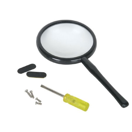 EYEGLASS REPAIR KIT, W/MAGNIFYING GLASS (6/PK)