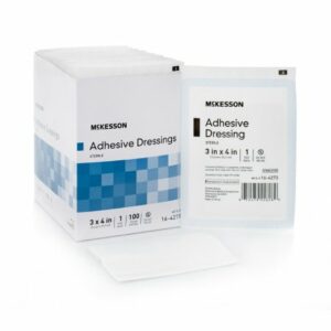 DRESSING, WOUND ADH STR 3"X4" (100/BX 12BX/CS)