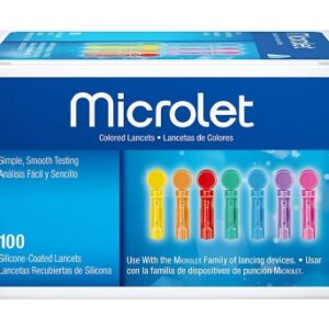 LANCET, MICROLET COLORS (100/BX 24BX/CS)