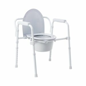 COMMODE, FOLDING STEEL FRAME 350LBS (4/CS)