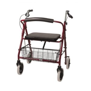 ROLLATOR, W/8" WHEELS ALUM D/S