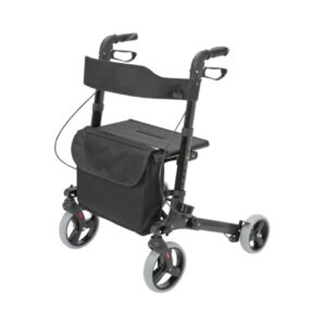 ROLLATOR, HEALTHSMART GATEWAY FOLDING BLK ALUM