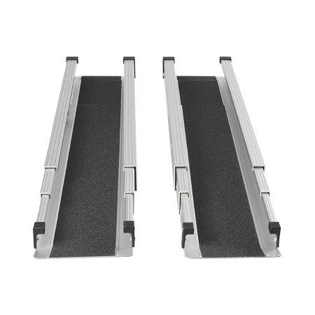 RAMP, TELESCOPING ADJ WHEELCHAIR ALUM 5'