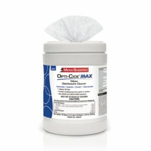 WIPE, DISINFECTANT OPTI-CIDE MAX 6"X6 3/4" (160/CT 12CT/CS)