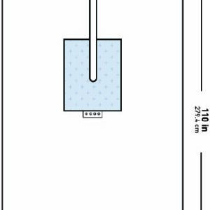 DRAPE, SURGICAL ORTHO W/SPLIT 76"X110" (24/CS)