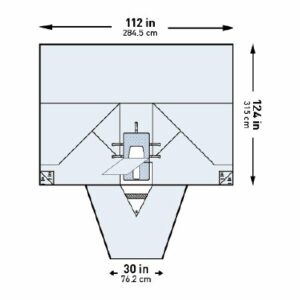 DRAPE, SURGICAL PELVY LAP STR 112"X30"X124" (10/CS)