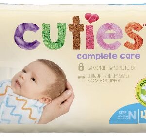 DIAPER, BABY CUTIES COMPLETE CARE JUMBO SZ0 (40/BG 4BG/CS)