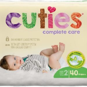DIAPER, BABY CUTIES COMPLETE CARE JUMBO SZ2 (40/BG 4BG/CS)