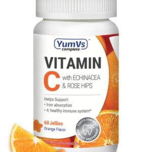 VIT C+ECHINACEA+ROSE HIPS, GUMMIES W/PECTIN (60/BT 12BT/CS)
