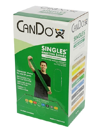 BAND, EXERCISE CANDO 30PC DISPGRN 5'