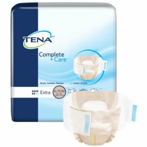 BRIEF, TENA COMPLETE+CARE WETNESS INDICATOR XLG (24/BG 3BG/C