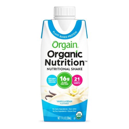 SHAKE, NUTRITIONAL ORGANIC VEGAN SNGL VAN BEAN 11OZ (12/CS)