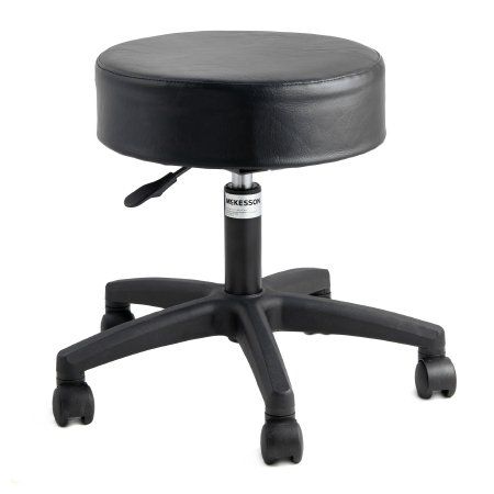 STOOL, EXAM PNEUMATIC 5LEG BLK