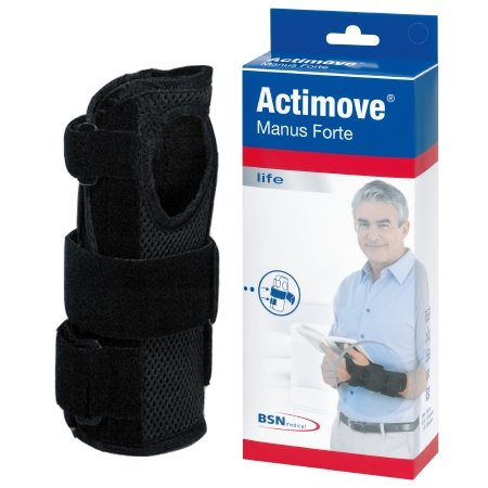 WRIST BRACE, MANUS FORTE BLK RT XSM