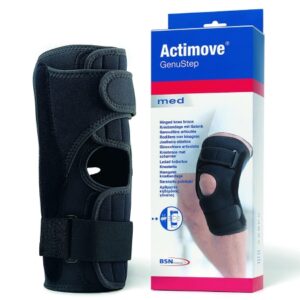 KNEE BRACE, GENUSTEP ACTIMOVE HINGED WHT 2XLG