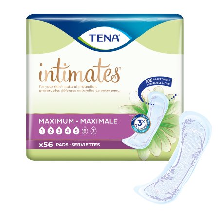 PAD, INCONT TENA INTIMATES MAXIMUM REG (56/BG 3BG/CS)