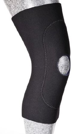 KNEE SLEEVE, W/CUTOUT & ANTERIOR OVAL PAD MED