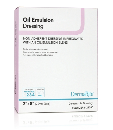 DRESSING, OIL EMULSION NON-ADHERENT 3"X8" (24/BX)