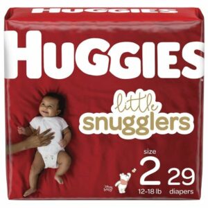 DIAPER, HUGGIES LITTLE SNUGGLERS JUMBO SZ2 (29/PK 4PK/CS)