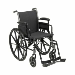 WHEELCHAIR, LIGHTWEIGHT CRUISER III 18" 300LB CAP