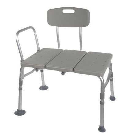 BENCH, TRANSFER W/BACK ALUMINUM FRAME 400LB