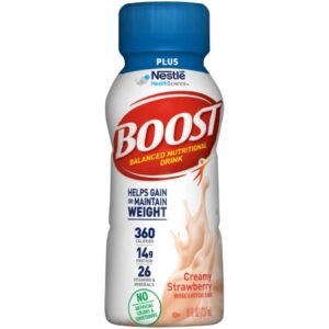 BOOST PLUS, CREAMY STRAWBERRY 8OZ (6/PK 4PK/CS)