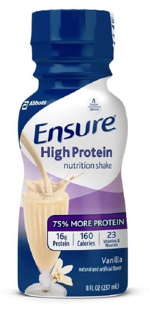 ENSURE, HIGH PROTEIN VANILLA 8OZ (12/CS)