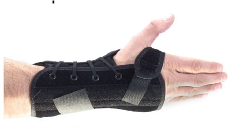 WRIST SUPPORT, LACE-UP RT MED