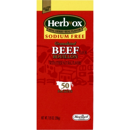BROTH, BEEF BOUILLON SODIUM FREE HERBOX SEASON (50/BX 6BX/CS